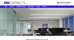 Desktop Screenshot of gshcontracts.co.uk