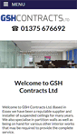Mobile Screenshot of gshcontracts.co.uk