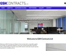 Tablet Screenshot of gshcontracts.co.uk